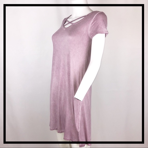 NWT ULTRA FLIRT Extra Long Purple Tee Size Small - Picture 2 of 5